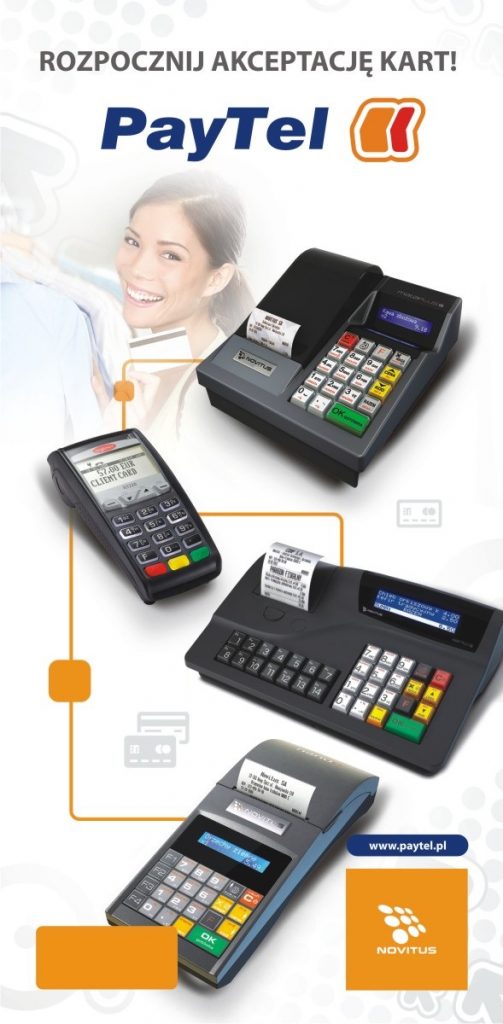 Kasy fiskalne, terminale płatnicze PayTEL
